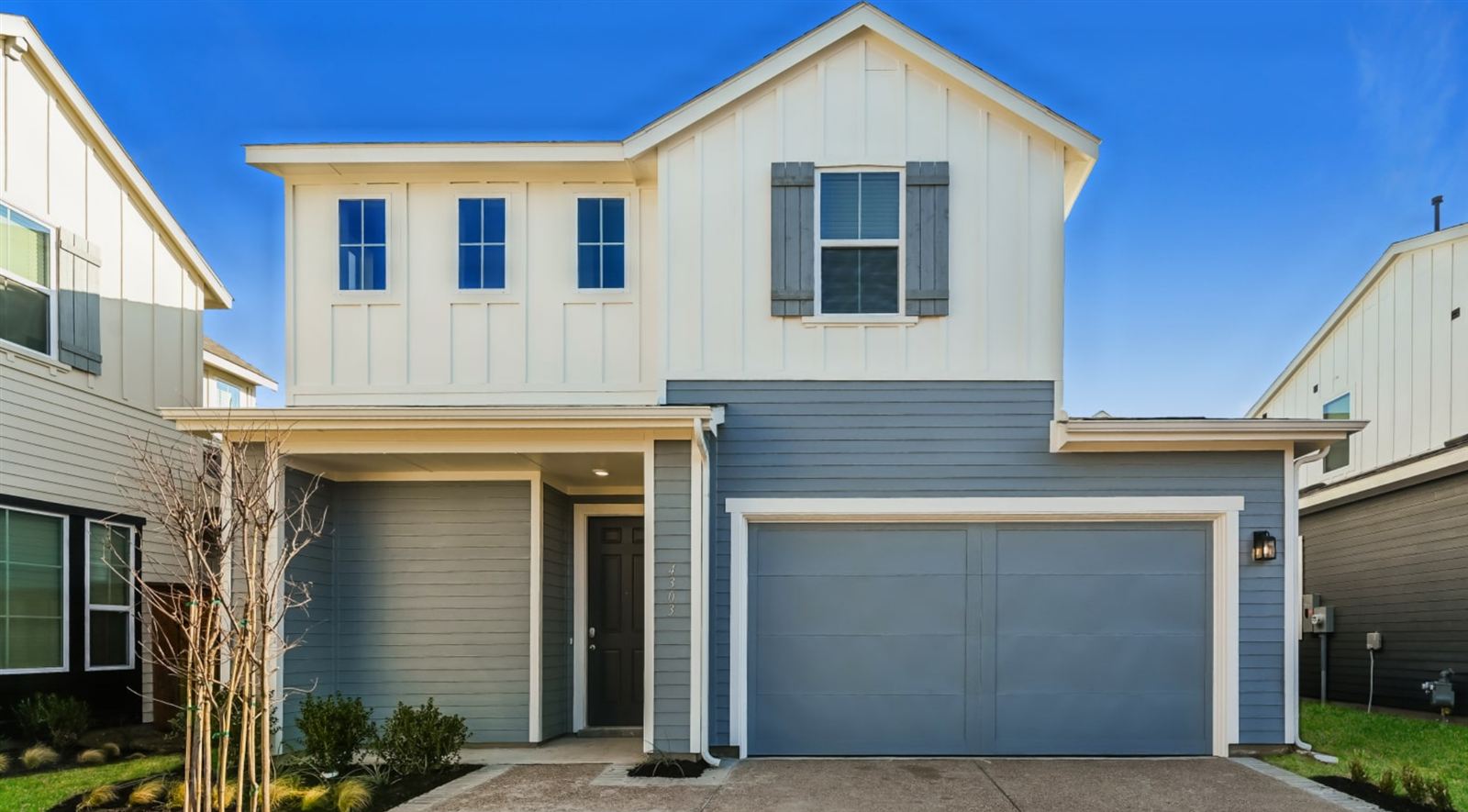 Newly built single-family home