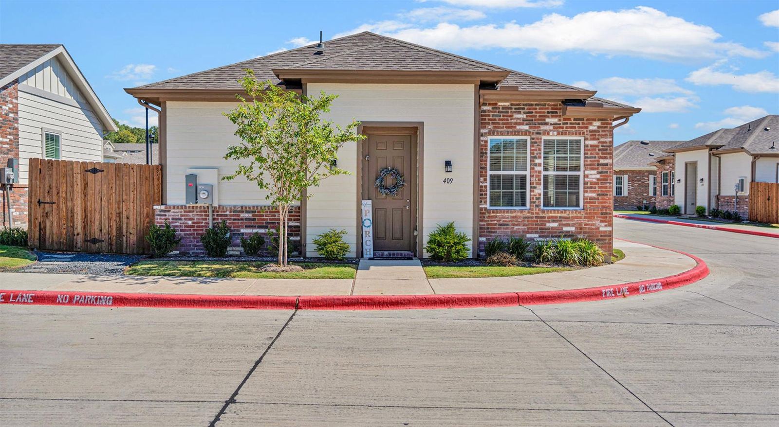 Brick single-family home