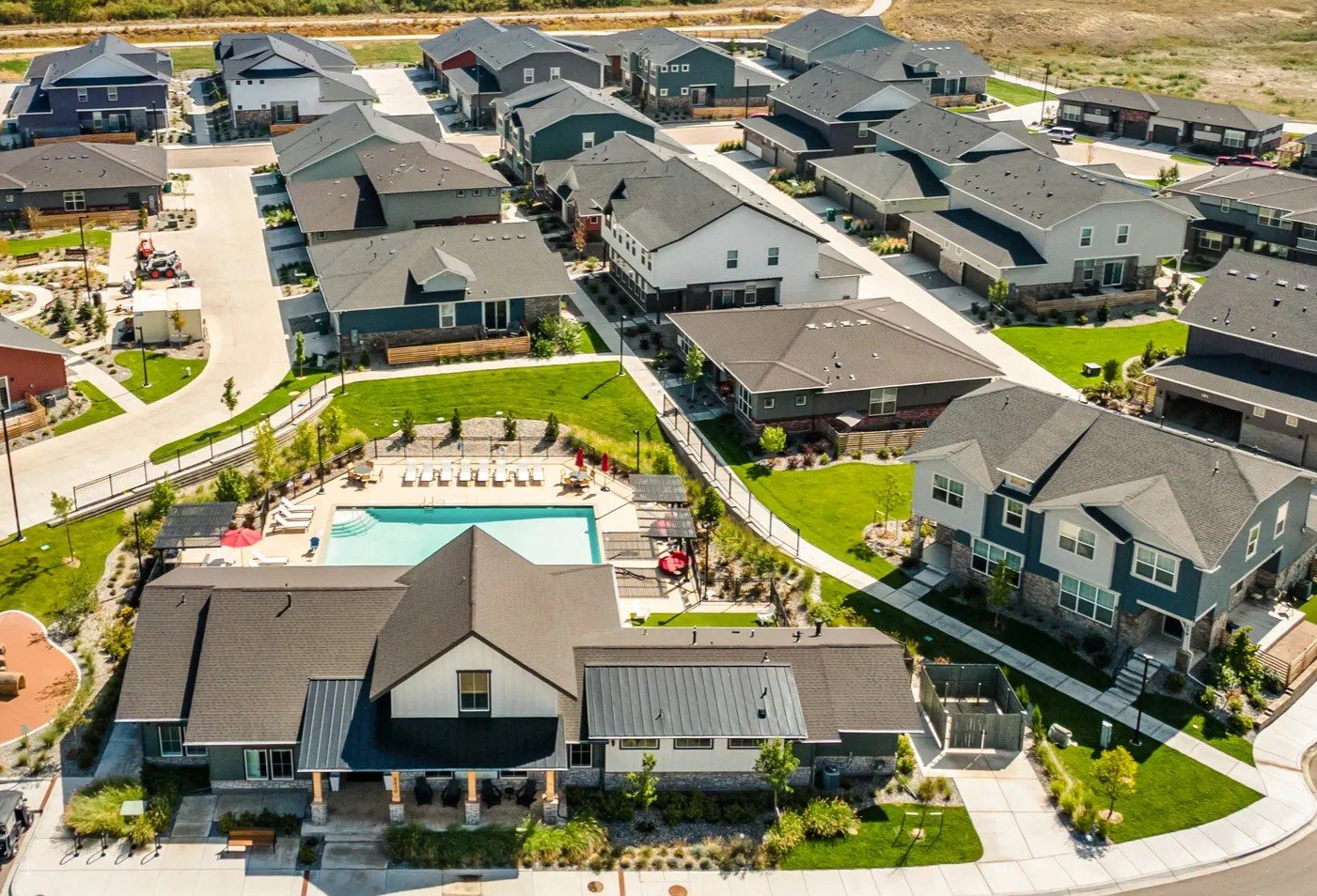 Master-planned community aerial view