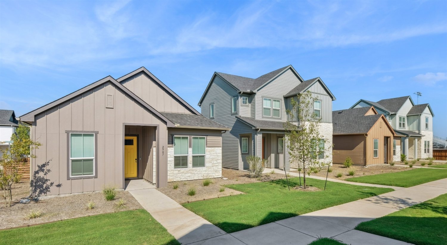 Townhome community new construction