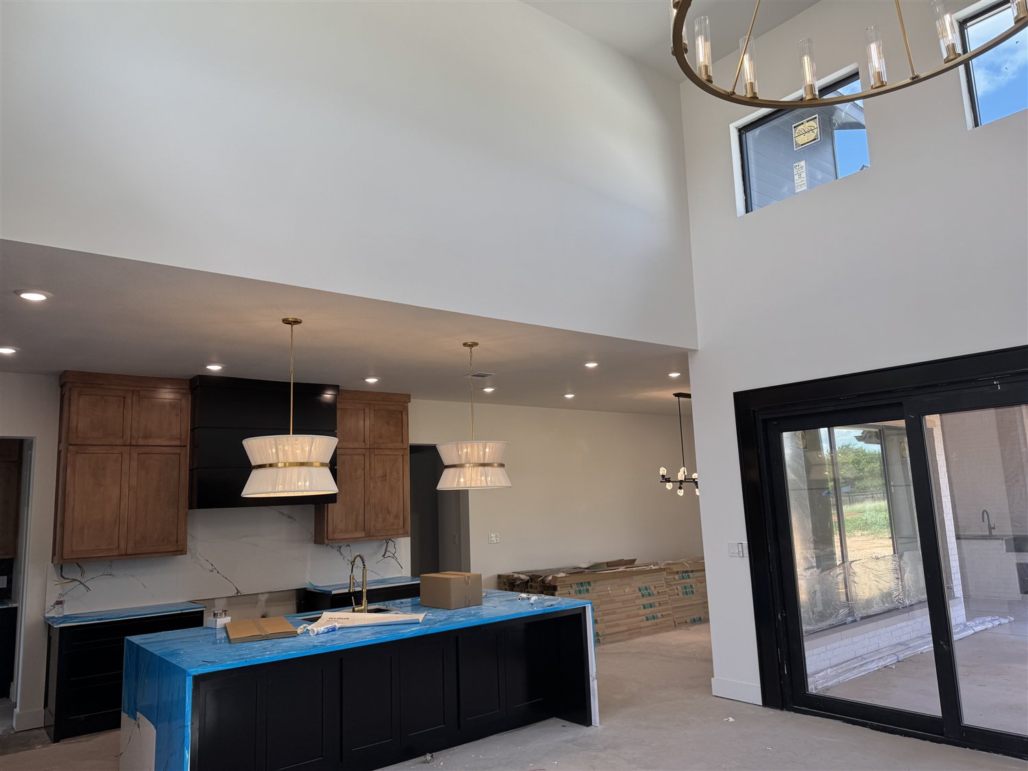 Custom home interior finish